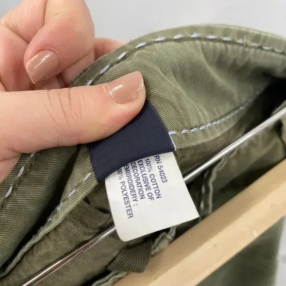 Gap 2004 Y2K green cargo embroidered skirt - Picture 4 of 5